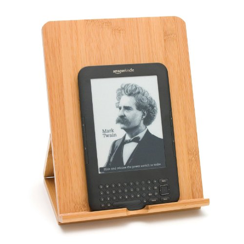 image for Lipper International 1886 Bamboo Wood Folding Stand for iPad, Samsung,