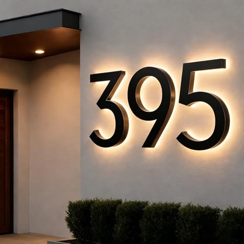 DIDALIFE Custom LED House Numbers for Outside Light Up, Personalized