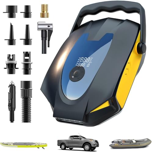 50PSI Electric Paddle Board Pump, Dual Motor SUP Air Pump for Inflation and...