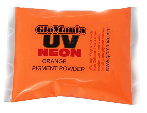 1lb Orange Neon Pigment Powder, UV Black Light Reactive, Fluorescent