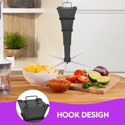 Fly Fans for Tables, Fly Repellent Fan Keep Flies Away, Battery Powered Bug Fans with Holographic Blades for Picnic, BBQ, Restaurant, Party and Kitchen, Indoor and Outdoor 4 Pack