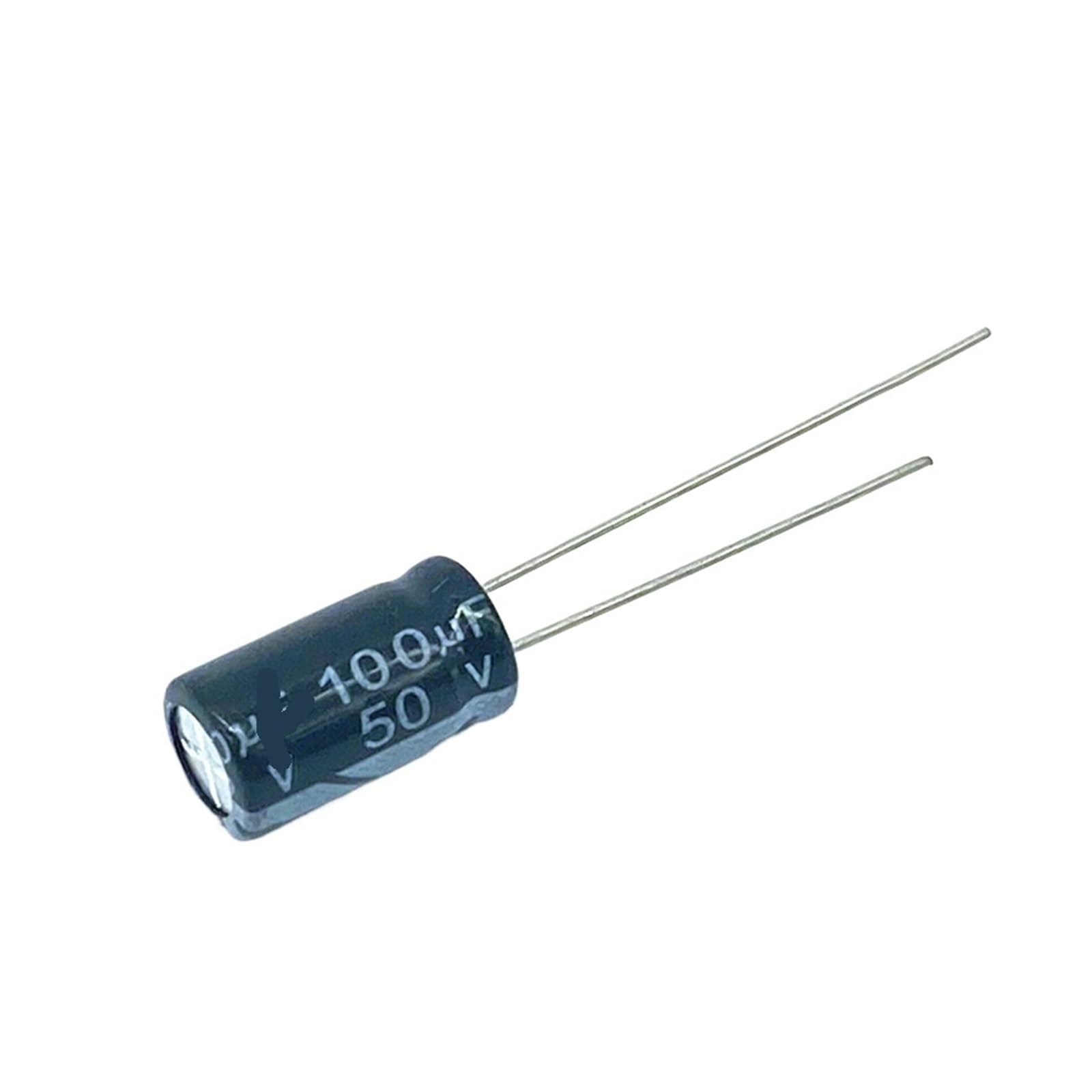 Condensador de 50V 100uF 8x12mm para sustituir piezas quemadas en fuentes conmutadas 1