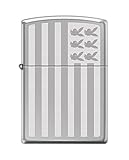 Zippo Playboy Flag Pocket Lighter, High Polish Chrome