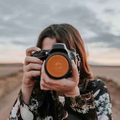 Angoily 10 Stück Farbfolien Gel Filter Film Folie Hitzebeständig für Lampen Farben Farbfolien Gel Runder Kopf Sonnenuntergangsfolie für Foto Lampe Studio Strobe