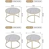 Metal Round Tea Table/Side Table/Marble Table/Metal Frame - Size Optional (Size : 50cm*50cm*38*cm)