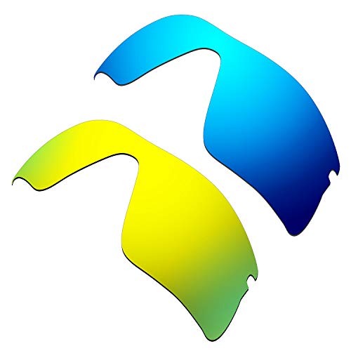 Verre lentille de rechange Oakley Radar Range 53-097 bleu or pour lunettes de soleil