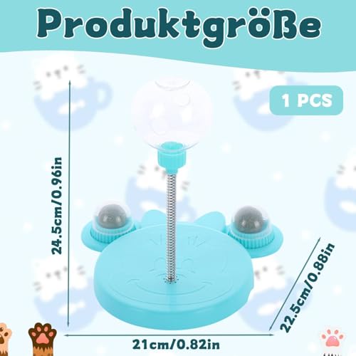 RNXSIB 1 Stück Wackelndes Hundeleckerli Spielzeug, Futterball für Hunde Lnteraktive Spielzeug mit Saugnapf, Leicht zu Reinigen, Geeignet für Hunde und Katzen Aller Körpertypen