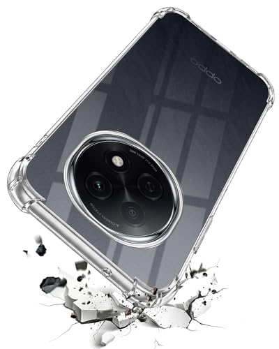 Image of Jkobi Shockproof Crystal-Clear Back Cover for Oppo F29 Pro (Anti Yellow Case | Drop & Camera Protection | Hard Polycarbonate)