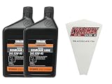 Cyclemax Two Pack compatible with Yamaha Lower Unit Gearcase Lube Oil ACC-GEARL-UB-QT Contains Two Quarts and a Funnel