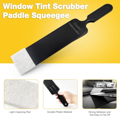Image of Gomake Window Tint Kit Vinyl Wrap Tool Car Windshield Back Window Tinting Tools with Bulldozer Squeegee Scrubber Paddle,Rubber Blade Scraper,Film Cutter for Car Wrapping,Vinyl Film Installation