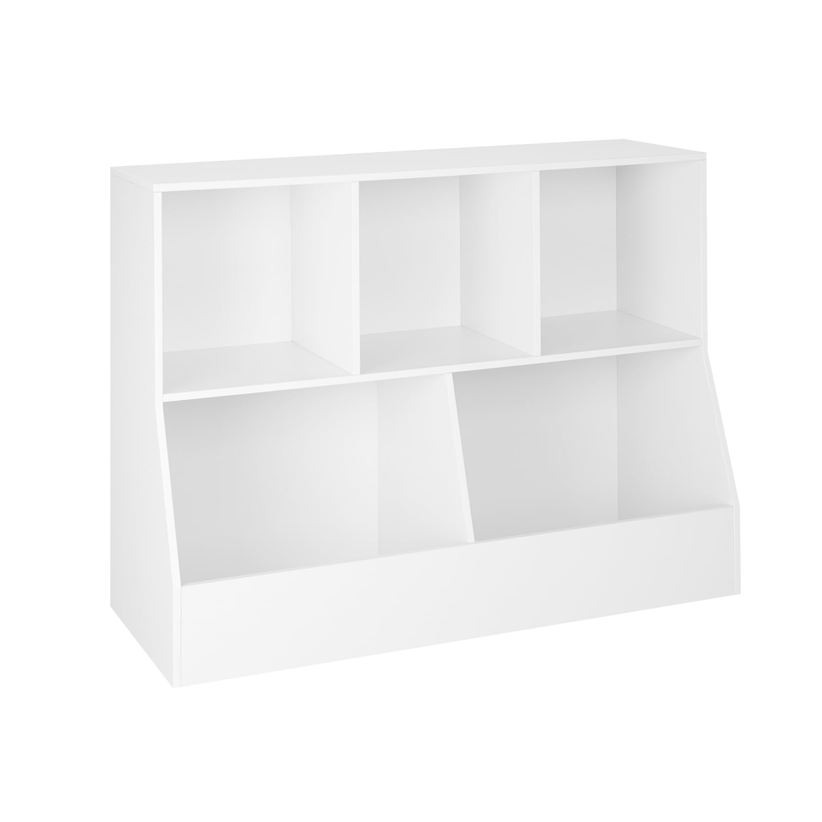 DINZI LVJ Toy Storage Organizer, Kids Bookshelf, Wood Toy Storage Cabinet, 5 Cubby Children Bookcase, 39.4