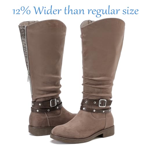 Image of Luoika Women's Extra Wide Calf Knee-High Boots