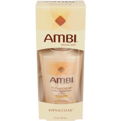 Ambi Skincare Even & Clear Daily Moisturizer with SPF 30, 3 Ounce (Pack of 2)