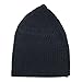 Black Skull Cap – 100% Nylon Head Cover Kufi Hat with Knitting Vertical Lines Topi Takke Taqiya Kopia (L- 23