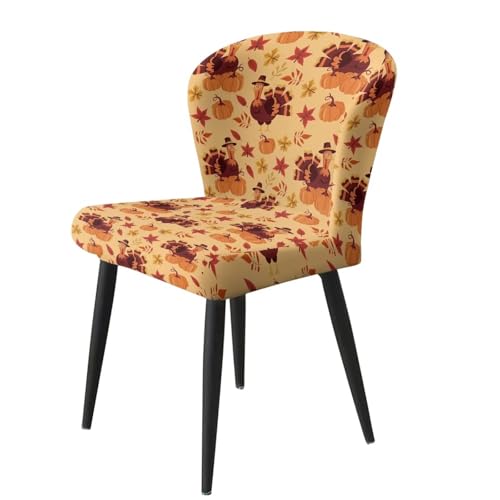 Housse de tabouret de bar extensible lot de 2 imprimé dinde - 4