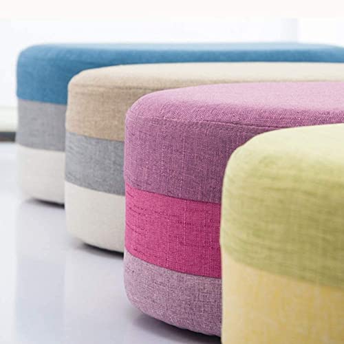 Table basse décorative à la maison avec pouf de sol marron - 5