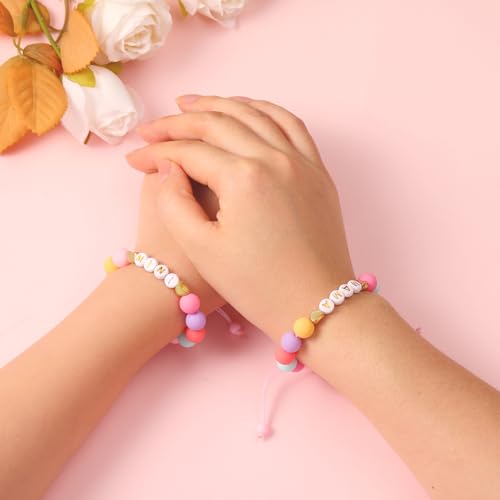 First Day of Preschool/Kindergarten/1st Grade/2nd Grade Bracelets, Big Sister Bracelet Gifts, Daughter Gifts from Mom, Birthday Christmas Jewelry Gifts for Her4