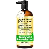 PURA D'OR Original Gold Label Anti-Thinning Shampoo - CLINICALLY TESTED - Biotin & Argan Oil...