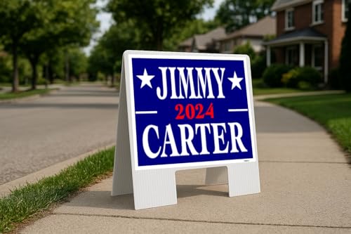 Jimmy Carter 2024 Folding Coroplast A-Frame Double-Sided 23in x23in
