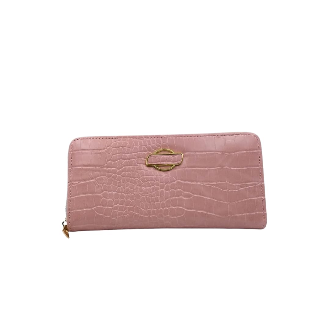 Womens Leather Clutch Bag with Zipper for Girls Ladies Textured Purse (Pink) (B0CXQWSSP6) Amazon Price History, Amazon Price Tracker