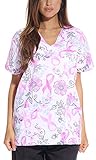 Just Love Women's Scrub Tops / Scrubs - Large - Ribbon Print 3