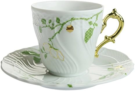 伊万里焼 古伊万里 染付 竹文 八角小皿 七客 時代箱付 C 【古伊万里