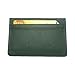 nxnworldwide Slim Card Holder, Genuine Leather, Multiple Card Slots, 6 Fashion Colors (Green)