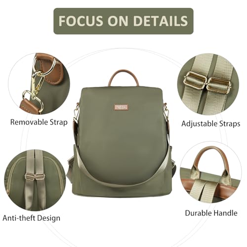 Image of Fmeida Convertible Backpack Purse for Women, Anti Theft Fashion Daypack, Casual Travel Shoulder Bag