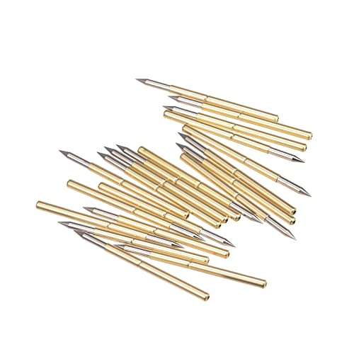 Image of MECCANIXITY Spring Test Probe Pin 20pcs 1.7mm Tip 33.35mm for PCB Board Testing Contact