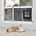 Ventilated Pet Door for Window, Fits 38