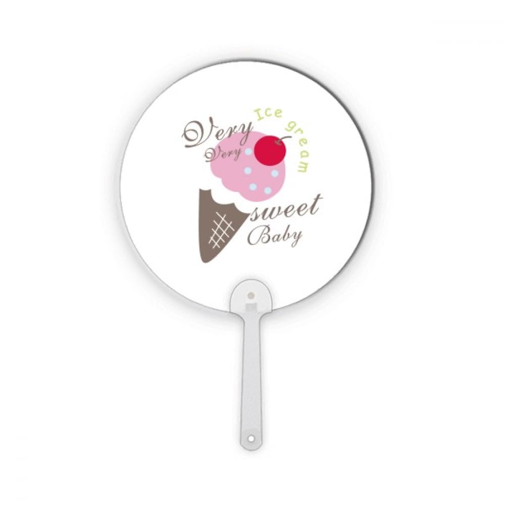 Éventail en plastique Cherry Sweet durable pour décoration artisanale stable