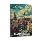 GQVCJSW Manchester City Poster, britisches 