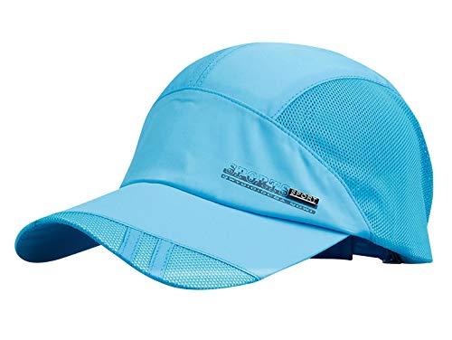 Aieoe - Gorro Béisbol De Deporte Verano Para Hombre Gorra Para Sol De Malla Transpirable Para Playa Sombrero Delgado De Moda Para Baloncesto Fútbol Correr - Azul Clara Aieoe - Gorro Béisbol De Deporte Verano Para Hombre Gorra Para Sol De Malla Transpirable Para Playa Sombrero Delgado De Moda Para Baloncesto Fútbol Correr - Azul Clara