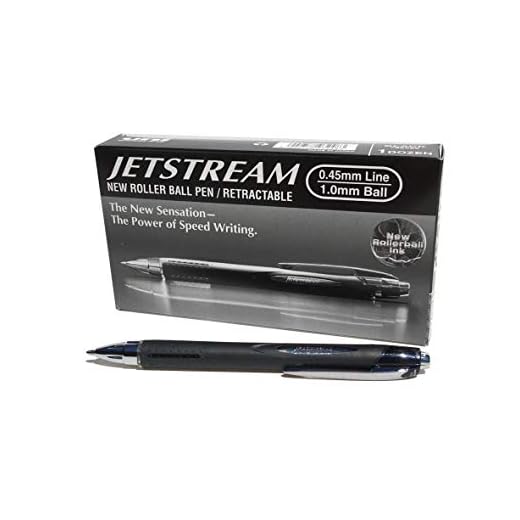 Uni-Ball 9008020 Jetstream Tintenroller mit Druckmechanik schwarz