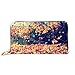 Produktbild JHGFG Mode Handtasche Reißverschluss Brieftasche Hintergrund Textur Gelbe Blätter Herbstblatt Telefon Kupplung Geldbörse Abendkupplung Blockieren Leder Brieftasche Multi Card Org