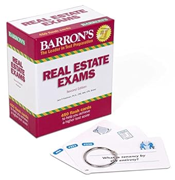 Cards Real Estate Exam Flash Cards (Barron's Test Prep) Book