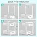 Petiza Under Sink Organizer Adjustable Height 2 Tier Bathroom Organizer Pull Out Cabinet Organer kitchen organizers and storage fridge organizers and storage,White,XL-1 Pack
