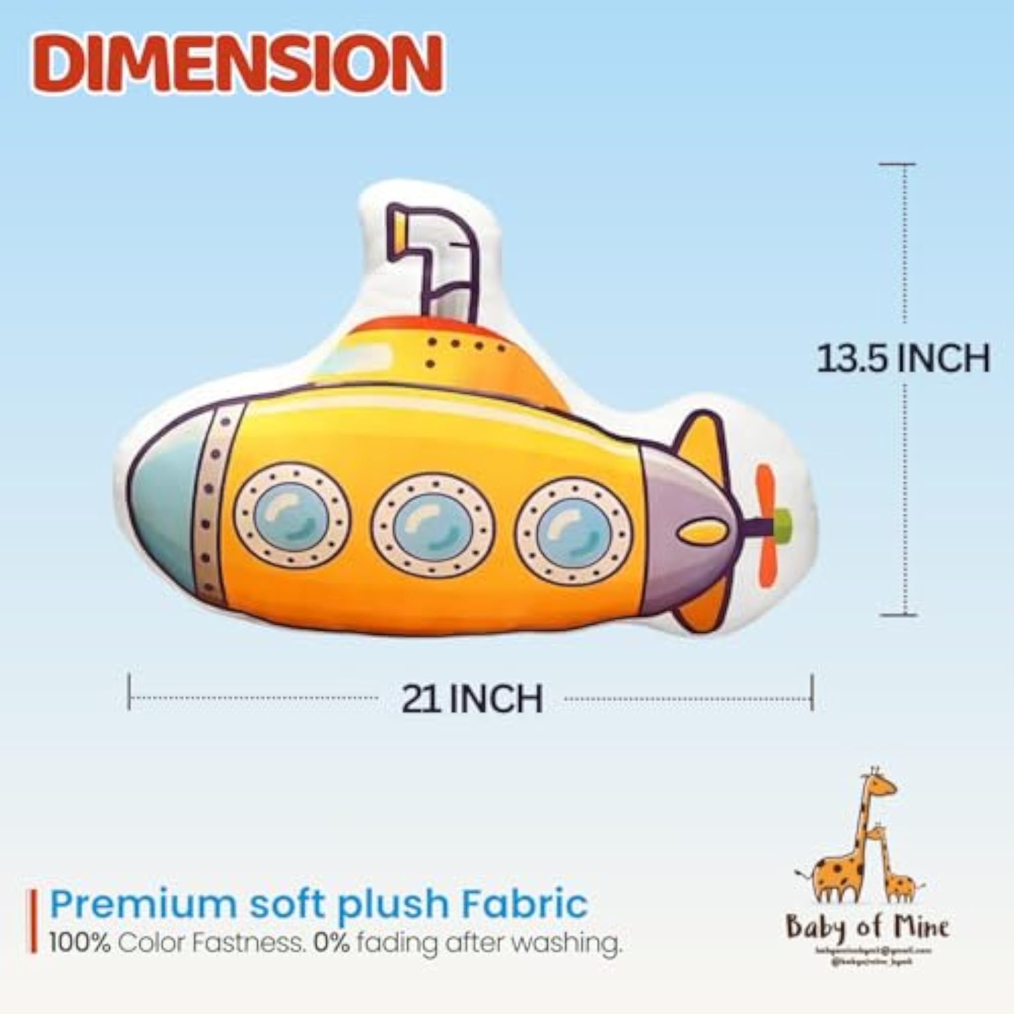 Space Shuttle Plush Toy Pillow for Kids