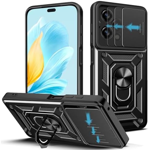 Custodia Honor 70 Lite 5G In Silicone Con Cinturino E Supporto - Design Foglia D'Acero Aesthetic - Protezione Antiurto (Rosa) - 2