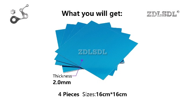Produktbild von Aluminiumplatten 4er-Set – 160 X 160 Mm, 1,0 Mm Dicke, Reines Aluminium (99,6 %), Beidseitig Mit Schutzfolie – Für Modellbau, Schmuckherstellung, DIY, Blechbearbeitung