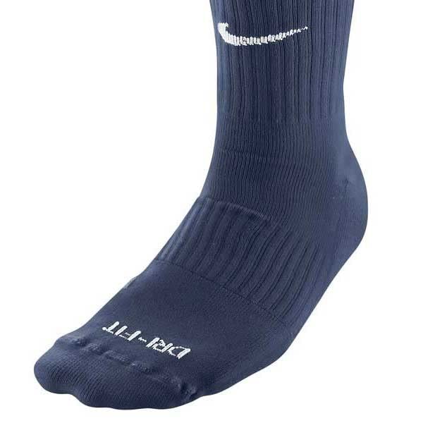 Nike Academy Over-The-Calf Soccer Socks, Midnight Navy/White, Large - image 2