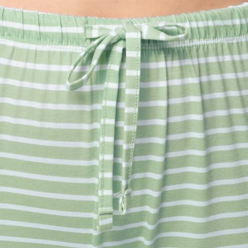 Image of Fruit of the Loom womens Short Sleeve Tee and Pant 2 Piece Sleep Set