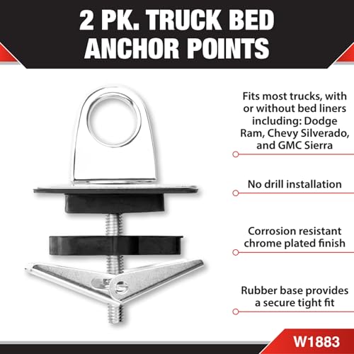 Puntos de anclaje Performance Tool W1883 para caja de camioneta SecureX 2
