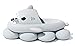Shark Slides - Ciabatte estive per squalo da donna, per bambini, ragazze, ragazzi Shark Slider, donne Sharky, grigio., 45/46.5 EU