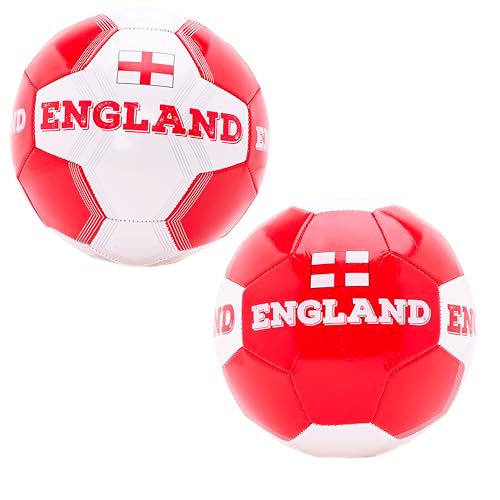 Toyland® England Country Themed Football (8lbs/Size 5) - St George's Day, Euros & World Cup - Outdoor Toys - 14 Styles Available (England) - English Party Decorations