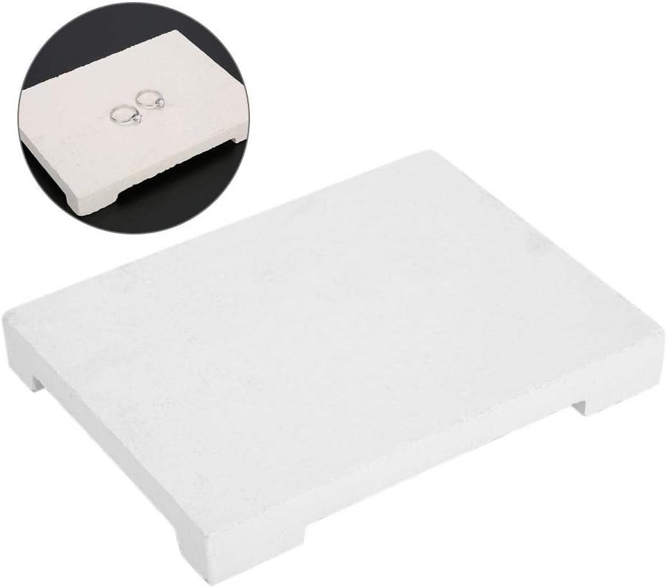 Soldering Board, 7.9 * 7.5 * 4.3in Quartz Board Heat Resistant Jewelry Making Soldering Welding Block Repair Work Surface Jewelry Crafts Soldering Tools