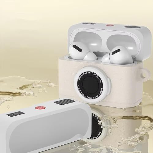 Image of SE HUB Airpods Case Cover for 2Nd Generation Protective Shock Proof Case Cover Soft Skin Silicone Compatible with Airpods 2&1 with Keychain (Instagram)- White