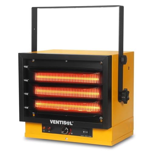 VENTISOL 5000W Garage Heater 240V Electric Hardwired FanForced Industrial