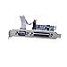 SIENOC PCI-E Serial COM DB9 RS-232 + DB25 Printer Lpt1 Port Adapter 1.0 X1 Card