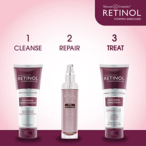 Retinol Anti-Aging Hand Cream – The Original Retinol Brand For Younger Looking Hands –Rich, Velvety Conditions & Protects Skin, Nails & Cuticles – Vitamin A Minimizes Age’s Effect On Skin #TOP4